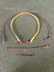 Tow Strap, Weathered Tow Cable, And 2 Chains For Tow Truck Or Shop Diorama 1/24