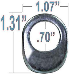 Cragar Standard Mag Lug Nut 7/16″-20 with Keystone Offset Washer Set of 24 Pcs