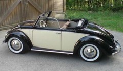 1950 VW HEBMULLER ROADSTER RESIN CONVERSION KIT for 1/24 TAMIYA 1966 VW KITS