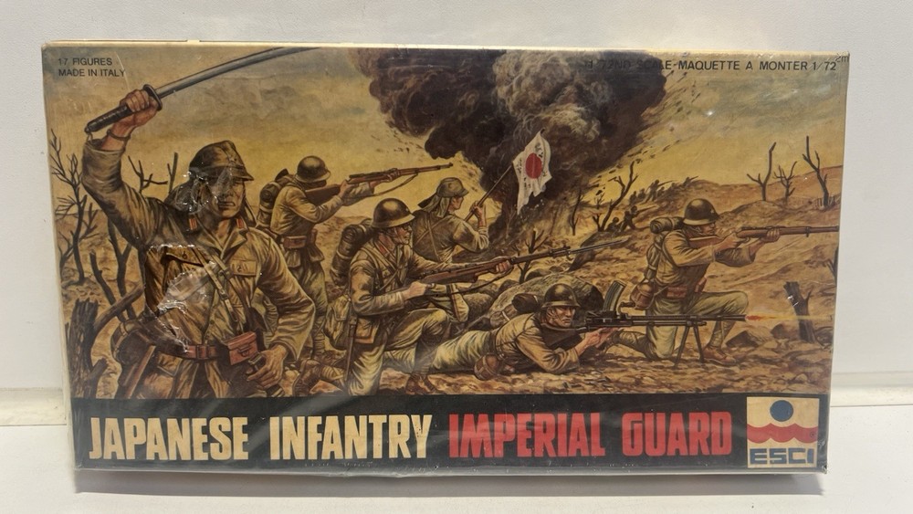 🇯🇵 ESCI 1/72 Japanese Imperial Guard #8061 – New, Sealed, Wrap Torn