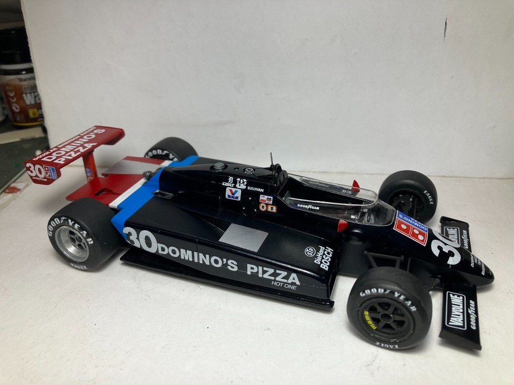 1/25TH SCALE 1984 DOMINO’S PIZZA LOLA, DANNY SULLIVAN,INDY 500, CART, INDY RESIN