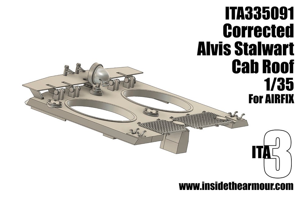 Inside the Armour 1/35 Alvis Stalwart Corrected Cab Roof for Airfix kit