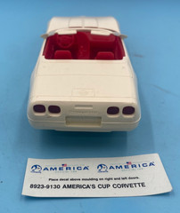 AMT America Corvette Convertible Artic White/Red Interior Model 8923