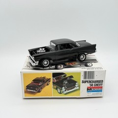 Monogram Supercharged ’56 Chevy 1:24 Scale Model Kit 2255 Partially Assembled