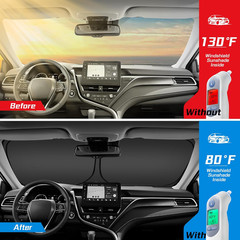 Windshield Sun Shade for Acura MDX 2021-2025 2026, Custom Fit Foldable Front Win