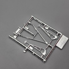 Revell 1/24 1966 66 Chevrolet Malibu SS Parts Kitbash Chrome Drag Suspension Arm