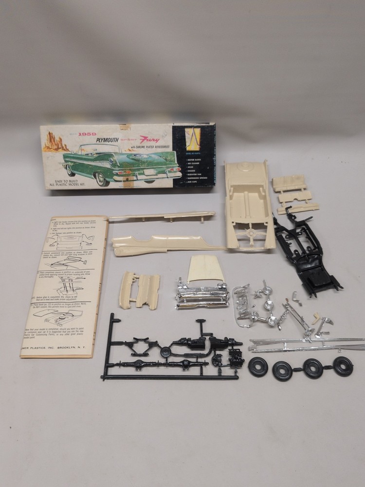 Palmer Model Kit 1959 Plymouth Sport Fury Kit 206-79 Vintage Rare