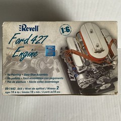 Revell Ford 427 Engine Model Kit 1:6 Scale Plastic Painted 85-1443 2007 NEW NOS