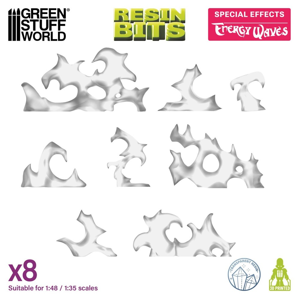 Energy Waves 1:48-1:35 – Resin, miniature, magical spell