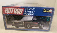 VTG REVELL HOT ROD CHEVY STREET PICKUP STEPSIDE 1/25 MODEL KIT #7135 SEALED HTF