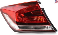 Tail Light Assembly Compatible With 2013 2014 2015 Honda Civic 4 Door Outer