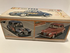 VINTAGE AMT 3 in 1 1940 FORD COUPE CUSTOMIZING MODEL KIT In BOX Extra Parts