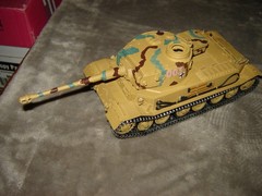 Built 003 Long Barrel German Tank 7-3/4 inches long Well Built & Painted Ex Cond