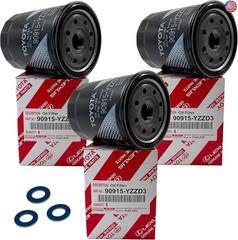 Genuine Oil Filter 90915-YZZD3 with APSG Drain Plug Washers | 3 PACK |