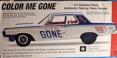 64 DODGE 330 COLOR ME GONE BODY – LINDBERG 72156 – MODEL CAR KIT PARTS LOT