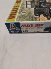 Willys Jeep – 1/35 Scale Italeri Unassembled AFV kit#314 – New Open Box