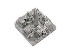 Washington DC Silver Skyline Landmark 3D Model 4 1/2 inches
