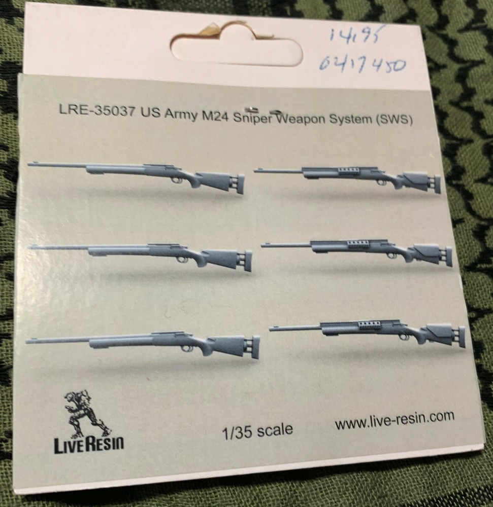 M24 M-24 SWS SNIPER US ARMY Live Resin 1/35 LRE-35037