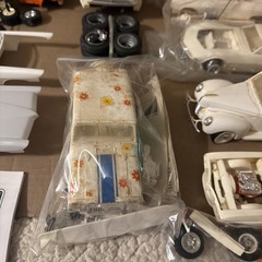 Vintage AMT Revell MPC Lot Of 12 Junkyard White Party All Unpainted Cars & Parts