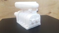 Supercharger Blower V8 Rc Car model engine 3D printed 1:6 scale