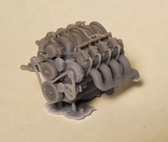 1/24 1/25 Scale LS Engine W/ Accesory Belt For Model Car LS Swap