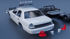 1/25 resin 3d printed CROWN VICTORIA 2010 police cruiser by Bezrodny