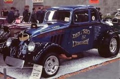 DECALS, DelRio Bros. “Blue Dog” ‘33 Willys AA/GS. Nice!
