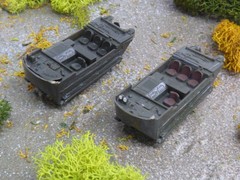 Roco Minitanks 1/87 (2) WWII US Weasel Amphibious Armored Craft Lot #7423K©