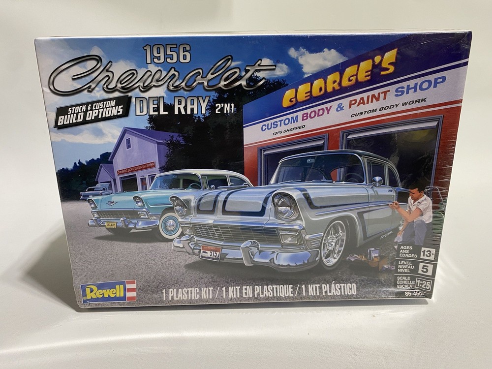 Revell 1956 Chevrolet Del Ray 2’n1 Plastic Model Kit Sealed Box