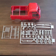 Lindberg Little Red Wagon Dodge 1:25 Model Kit Chrome Parts Vinyl Tires 72158