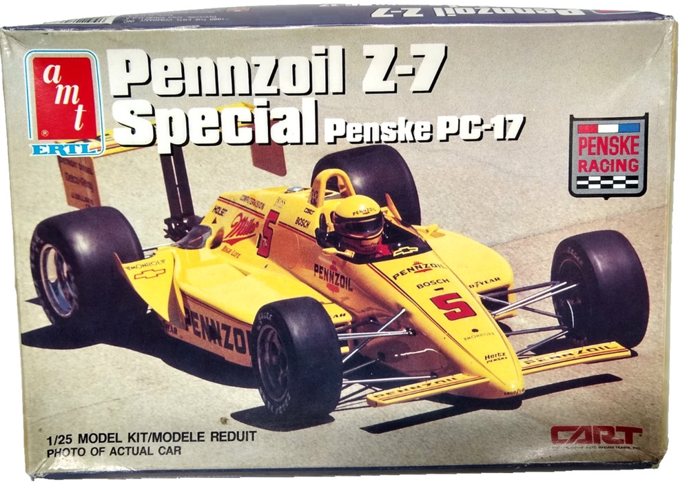 AMT Pennzoil Z-7 Special Penske PC-17 Indy Rick Mears 1/25 Model 6880 USA 1989
