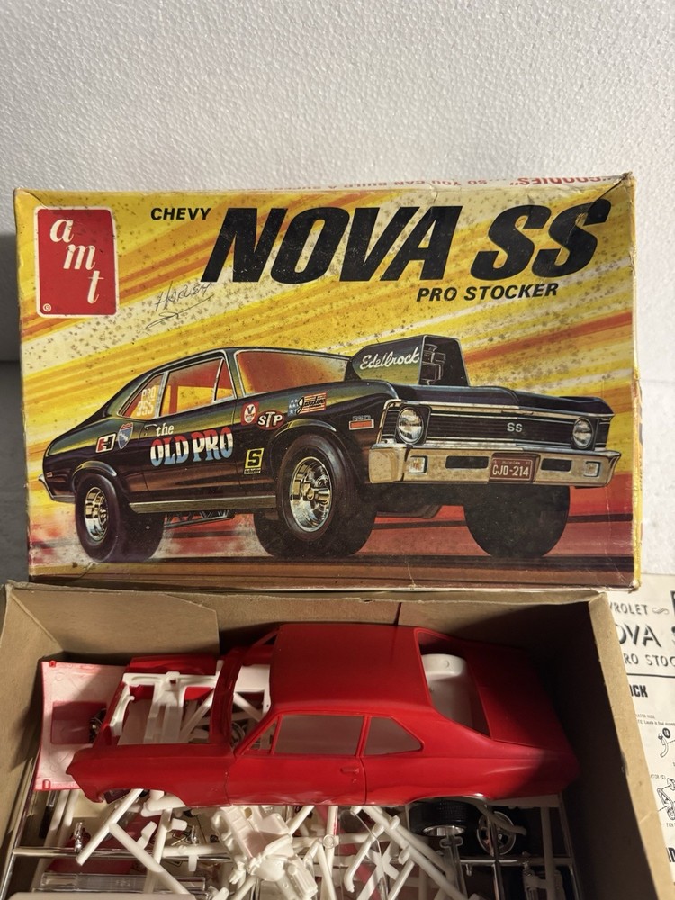 AMT Chevy Nova SS Pro Stocker 1/25 Model Kit Vintage