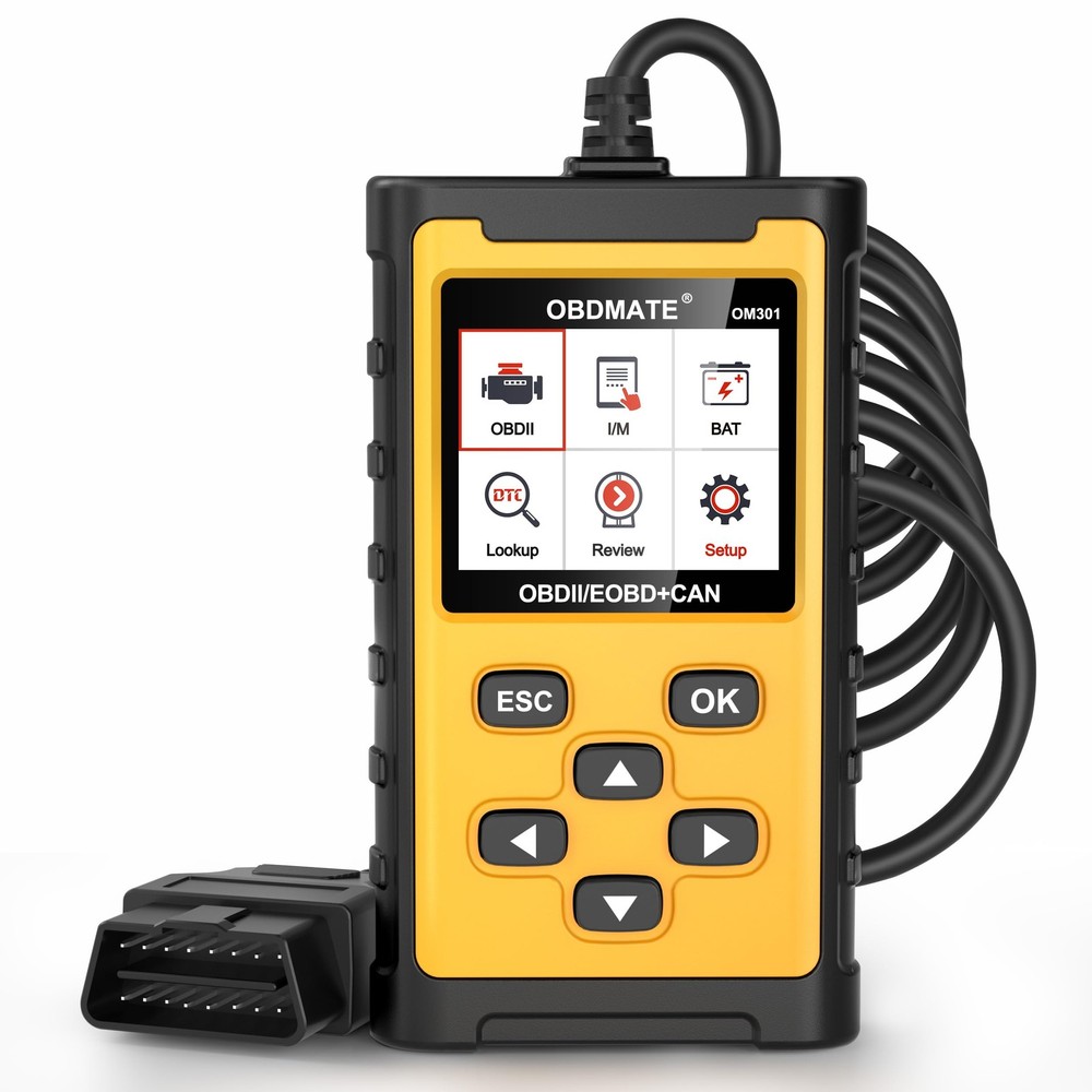 Obdmate Obd2 Scanner Diagnostic Tool Battery Test Readclear Codes View Live