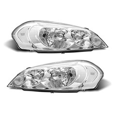 Headlight Assembly Pair for 2006-2013 Chevy Impala 14-15 Impala 06-13 Silver