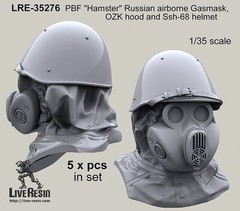 Live Resin 35276 1/35 PBF “Hamster” Russian Airborne Gasmask, OZK Hood & Ssh-68