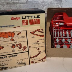 Dodge Little Red Wagon Model Kit Car Advertising Specimen Red