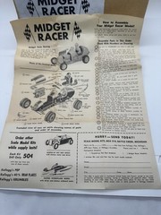Vintage 1950’s 1/24 Monogram Midget Racer Model Kellogg’s Cereal