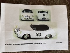 Rare Starter Porsche 356 Speedster Tour Auto 1957 Resin Kit 1:43 Car Made France