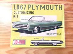1967 Issue *ORIGINAL JO-HAN 1967 PLYMOUTH FURY KIT C-1767:150 Flat Box 7/13