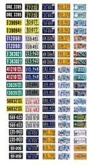 1/64 scale model car assorted USA Oregon license plates state tags 1:64