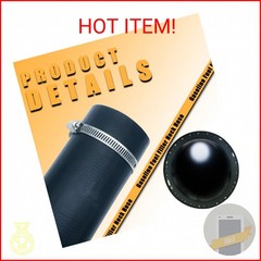 Gasoline Fuel Filler Neck Hose with 4 Hose Clamps,2 inches Inside Reinforced Gas