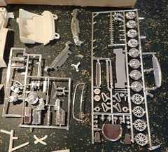 AMT 57 Ford T-Bird model kit original 60s issue 3 in 1 unbuilt screw bottom