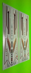 1969 Plymouth GTX Pro Street 1/25 Lot of 2 waterslide decal sheet drag graphics