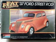 Junkyard Parts- ’37 Ford Street Rod Kit Box- Vintage Empty Box Only – Dated 1989