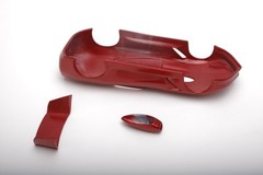 Painted Corvette Resin 3D Pro Mod body, 1/24-25 scale, project build to finish