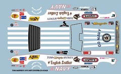 1/16 MONGOOSE 1975 DUSTER FUNNY CAR DECAL/ATLANTIS/REVELL/POLAR LIGHTS