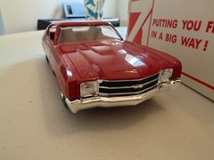RARE VINTAGE 1971 CHEVY CHEVELLE SS PROMO IN *ORIGINAL BOX *VERY NICE! CRANBERRY