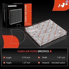 Cabin Air Filter with Activated Carbon Compatible with Porsche 911