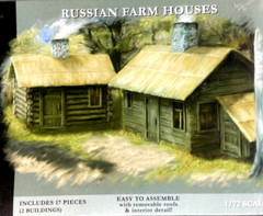 PEGASUS 1/72 Scale WW I or WW II Russian / Soviet Farm Houses Model Kit 7702 F/S