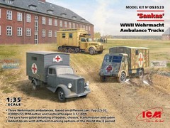 ICMDS3523 1:35 ICM ‘Sankas’ WW2 Wehrmacht Ambulance Trucks (3 kits)